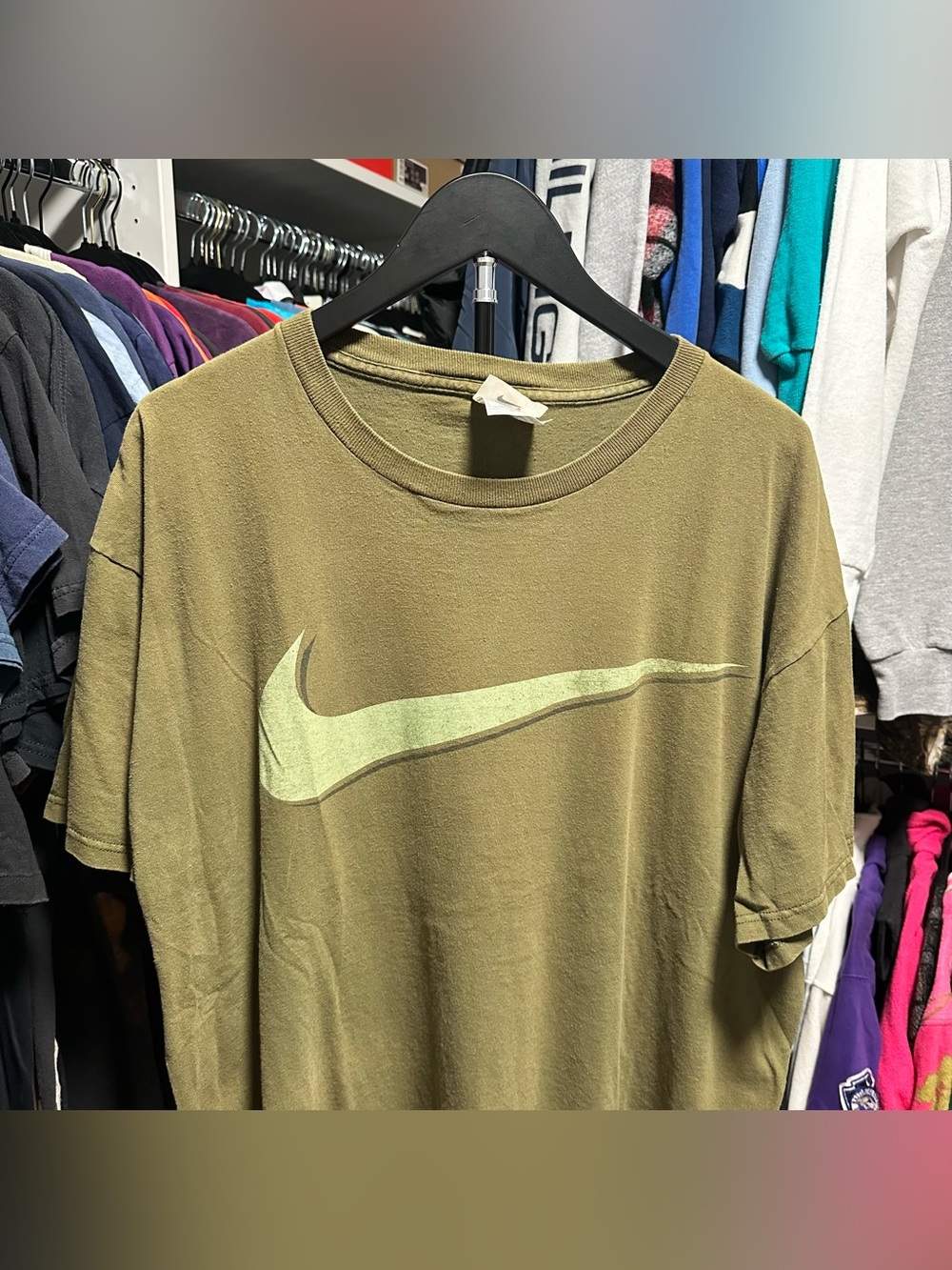 Vintage 90s Nike Center Logo T-shirt Size Large